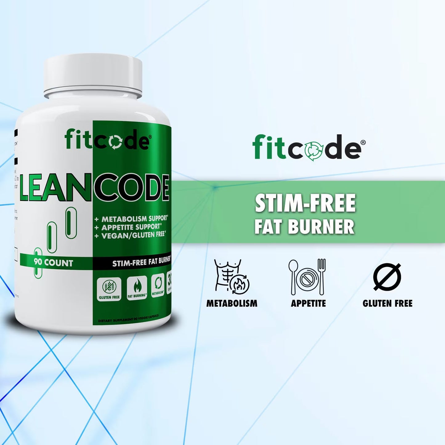 fitcode LeanCode, 90 Veggie Capsules