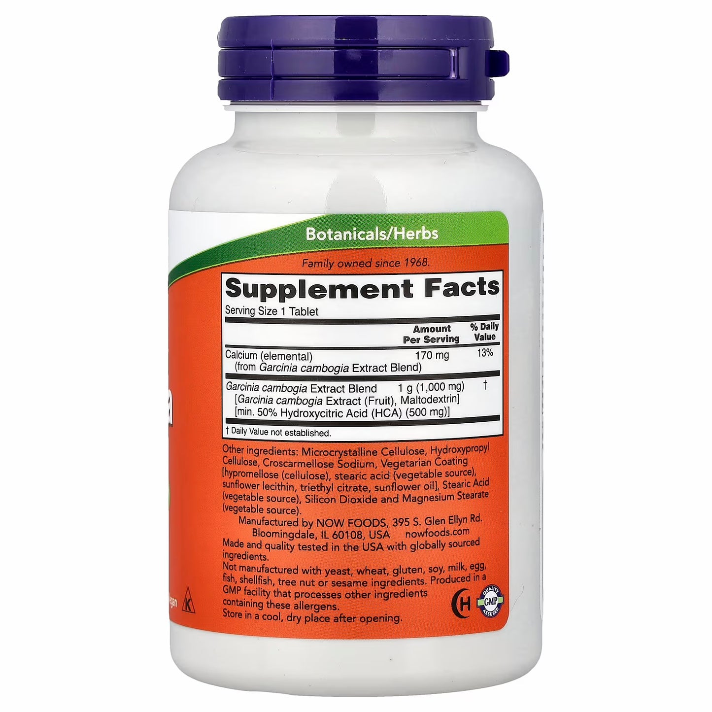 NOW Foods Garcinia Extract, 120 Tablets