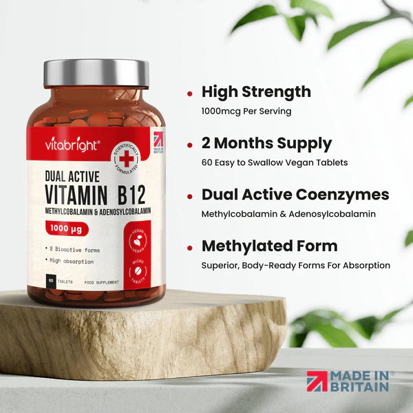 Vitabright Vitamin B12 Tablets 60 Tablets ~ 2 Month Supply