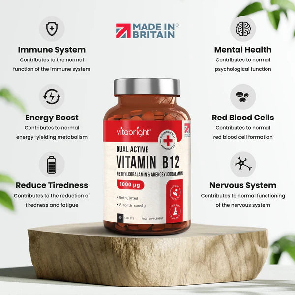 Vitabright Vitamin B12 Tablets 60 Tablets ~ 2 Month Supply