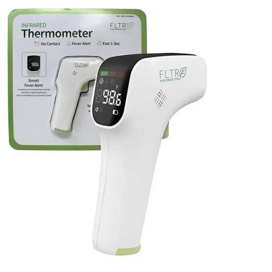 FLTR Pure Protection Infrared, non-contact, Fever alert and fast Thermometer 1 piece uses 2xAAA batteries included