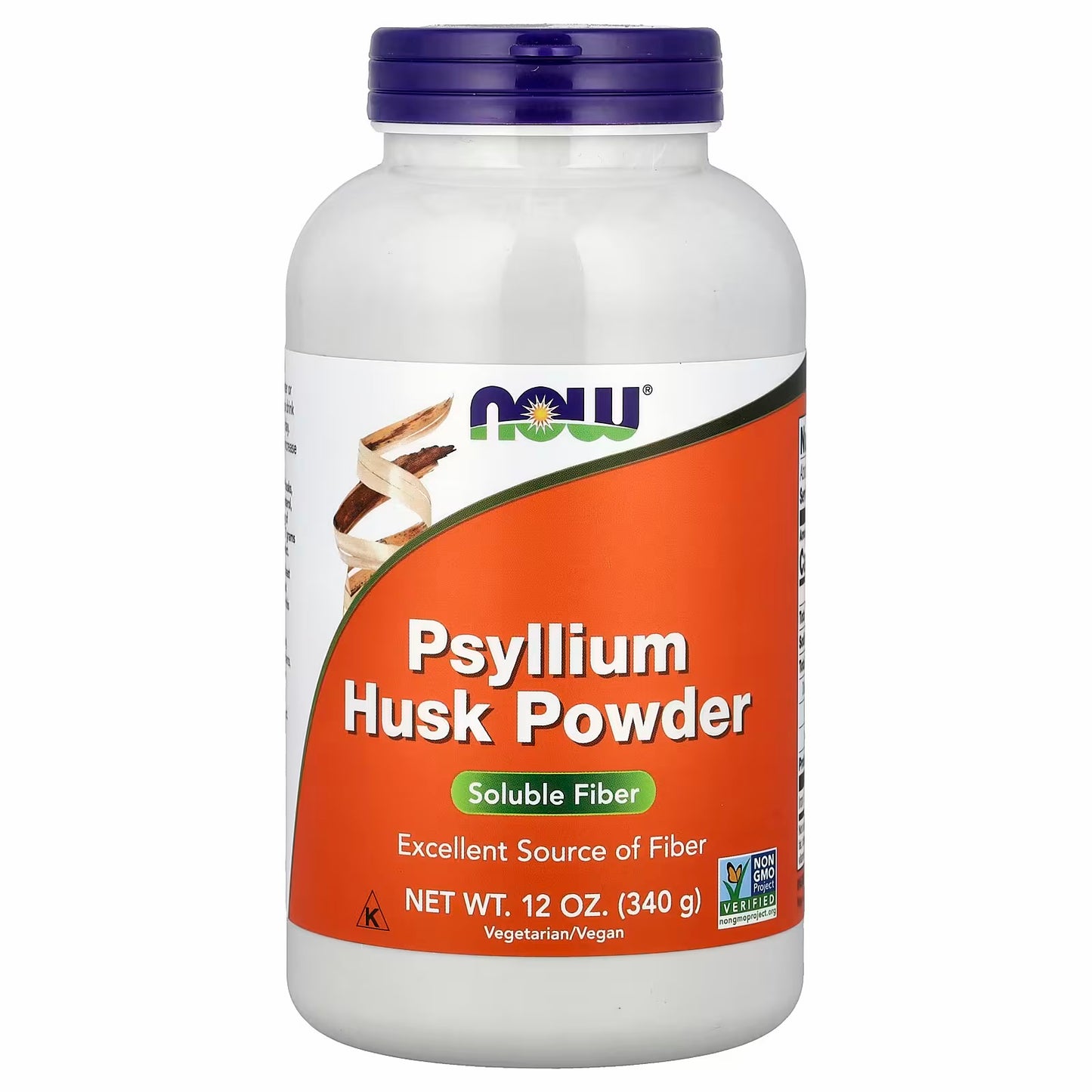 NOW Foods Psyllium Husk Powder, 12 oz (340 g) 38 servings