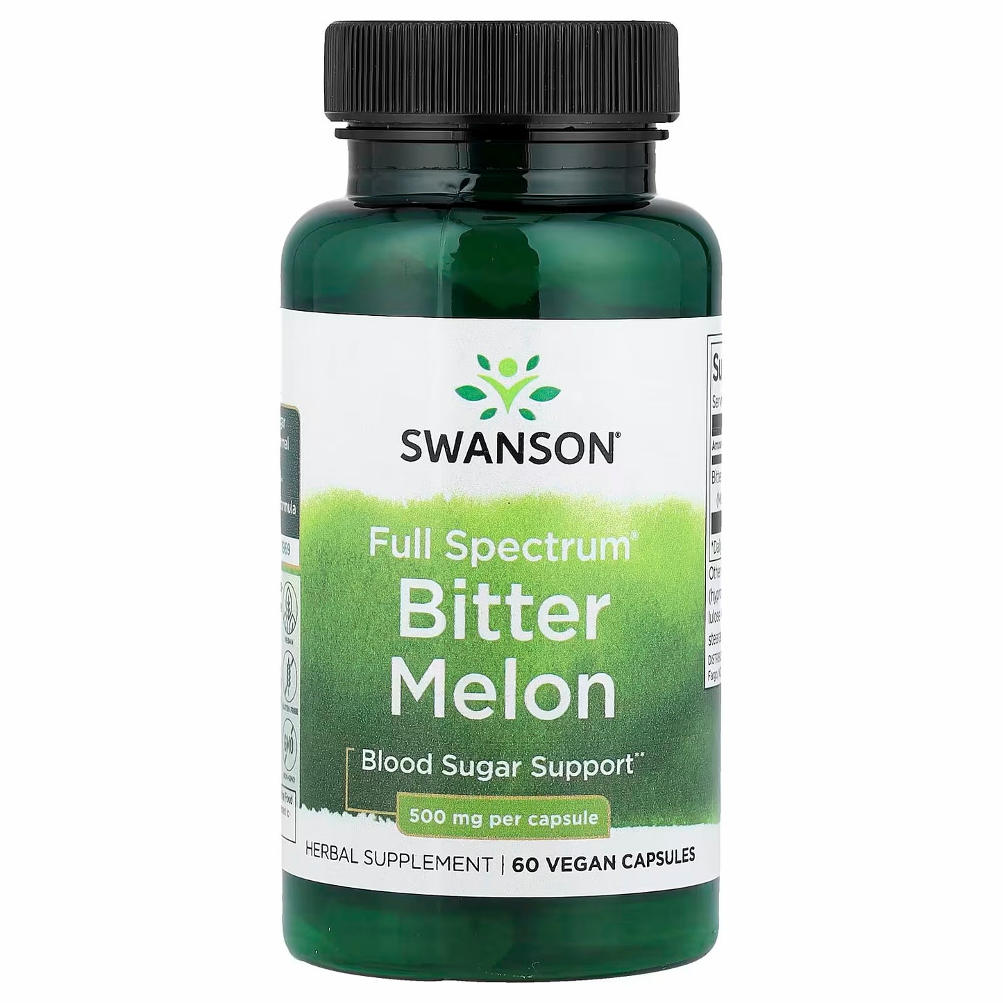Swanson Full Spectrum® Bitter Melon, 500 mg, 60 Vegan Capsules