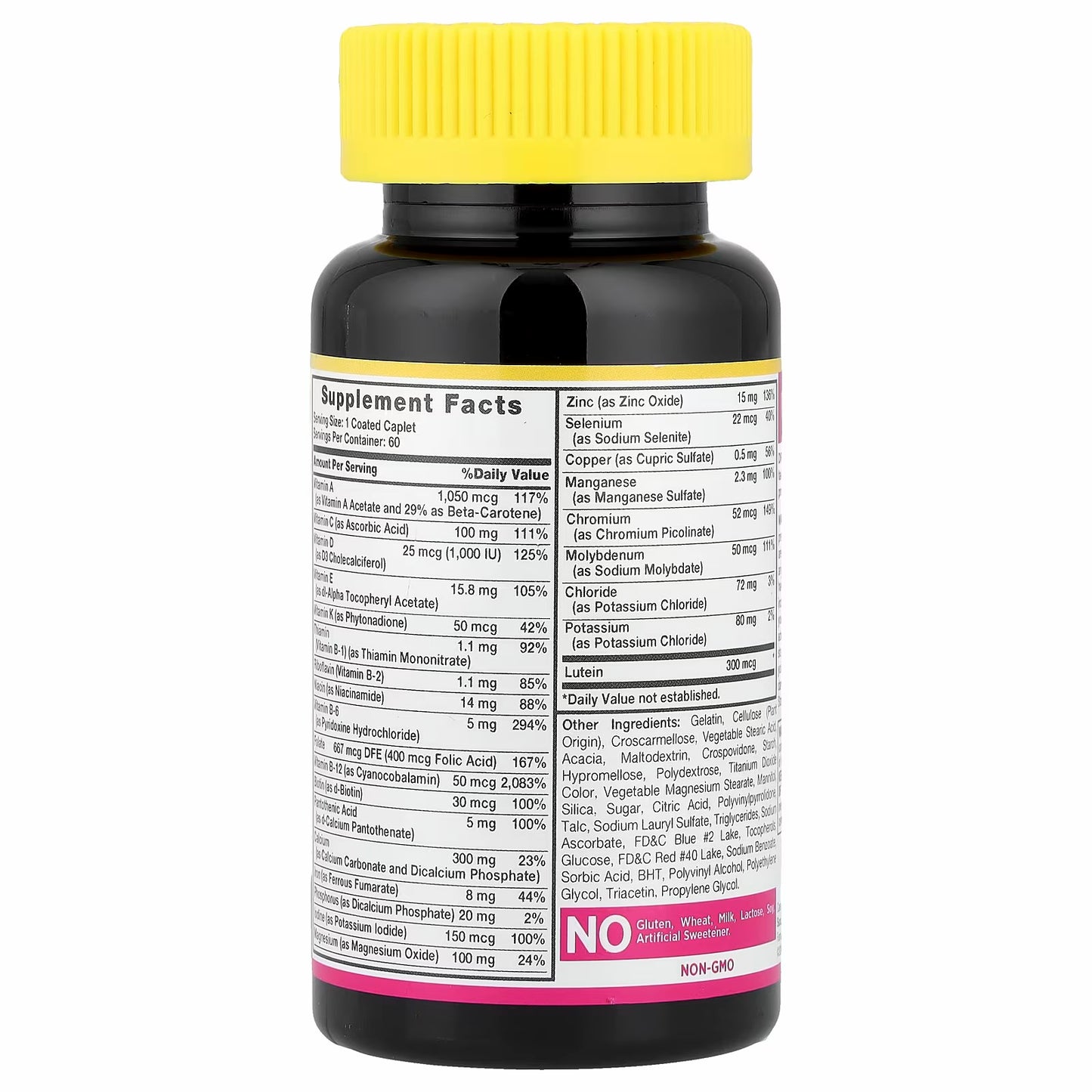Women's 50+, ABC Complete Multivitamin Multimineral, 60 Coated Caplets