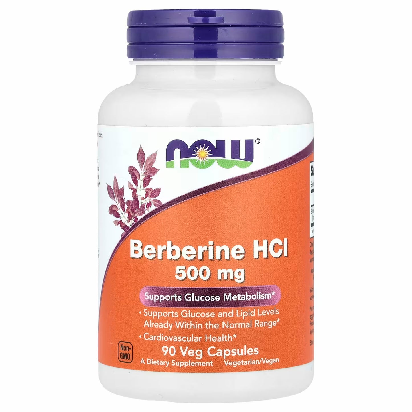 NOW Foods Berberine HCl, 500 mg, 90 Veg Capsules