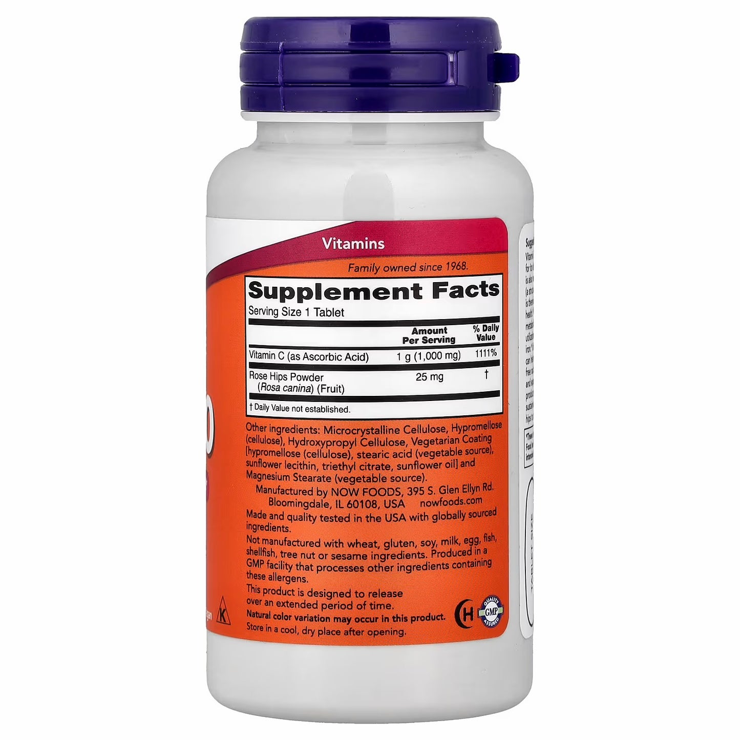 NOW Foods Vitamin C-1000, 60 Tablets