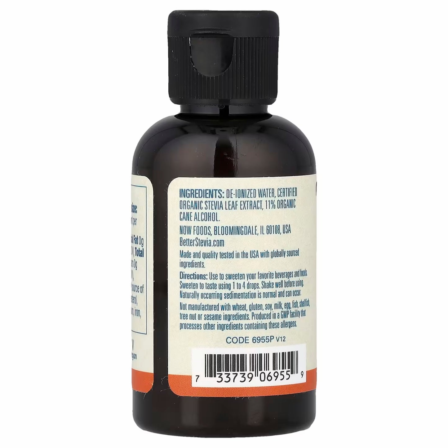 NOW Foods Better Stevia®, Zero-Calorie Liquid Sweetener, Original, 59 ml (2 fl oz)