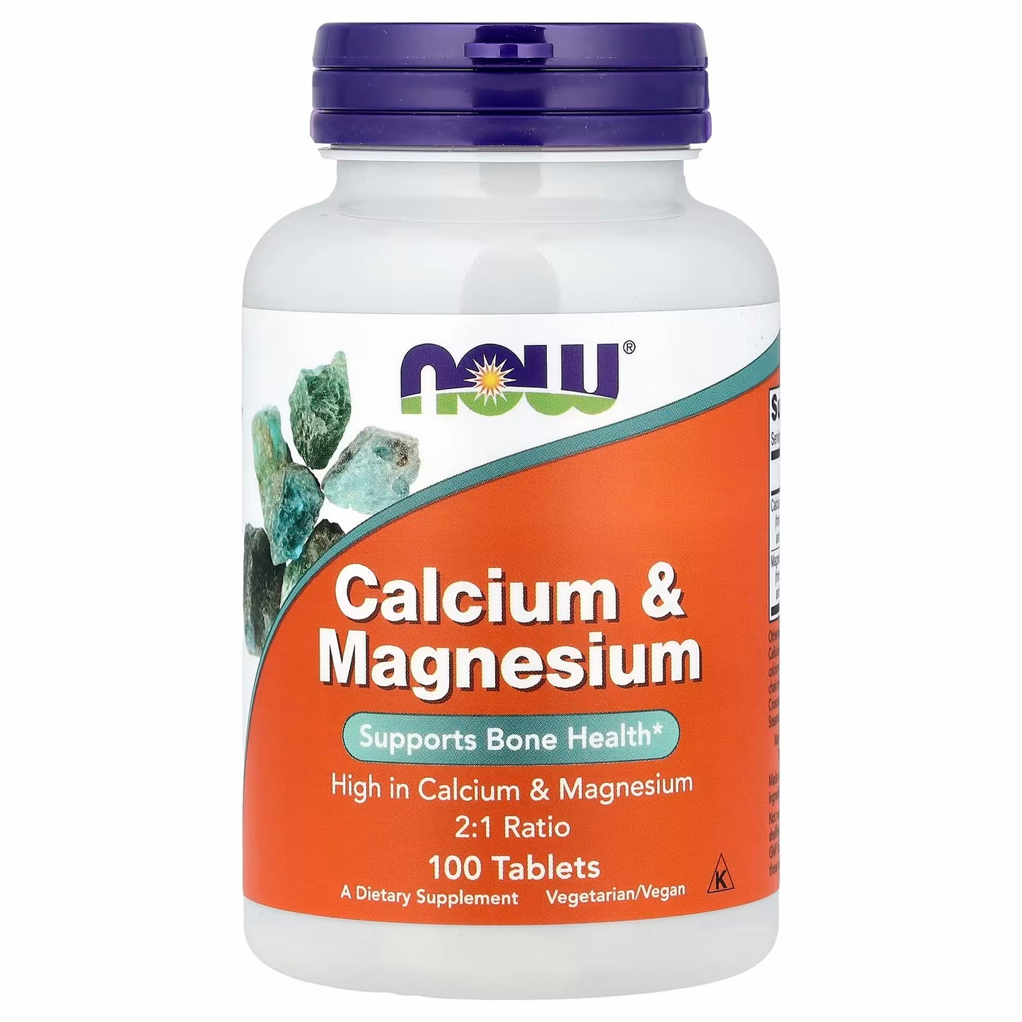 NOW Foods Calcium & Magnesium, 100 Tablets