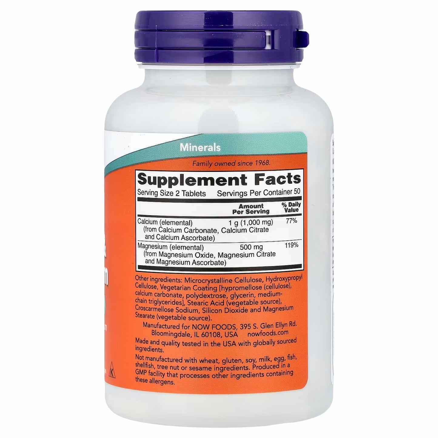 NOW Foods Calcium & Magnesium, 100 Tablets