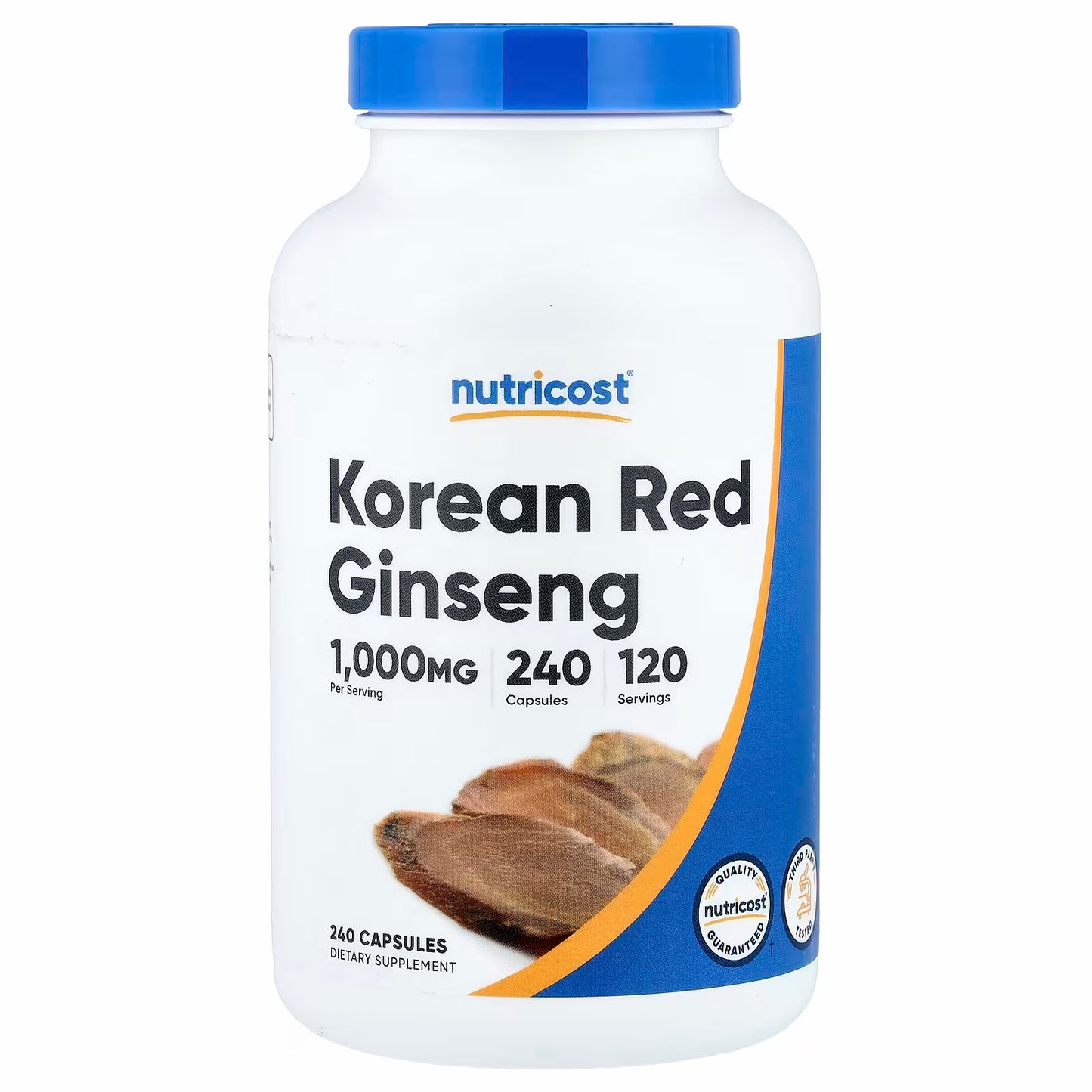 Nutricost Korean Red Ginseng, 240 Capsules (500 mg per Capsule)