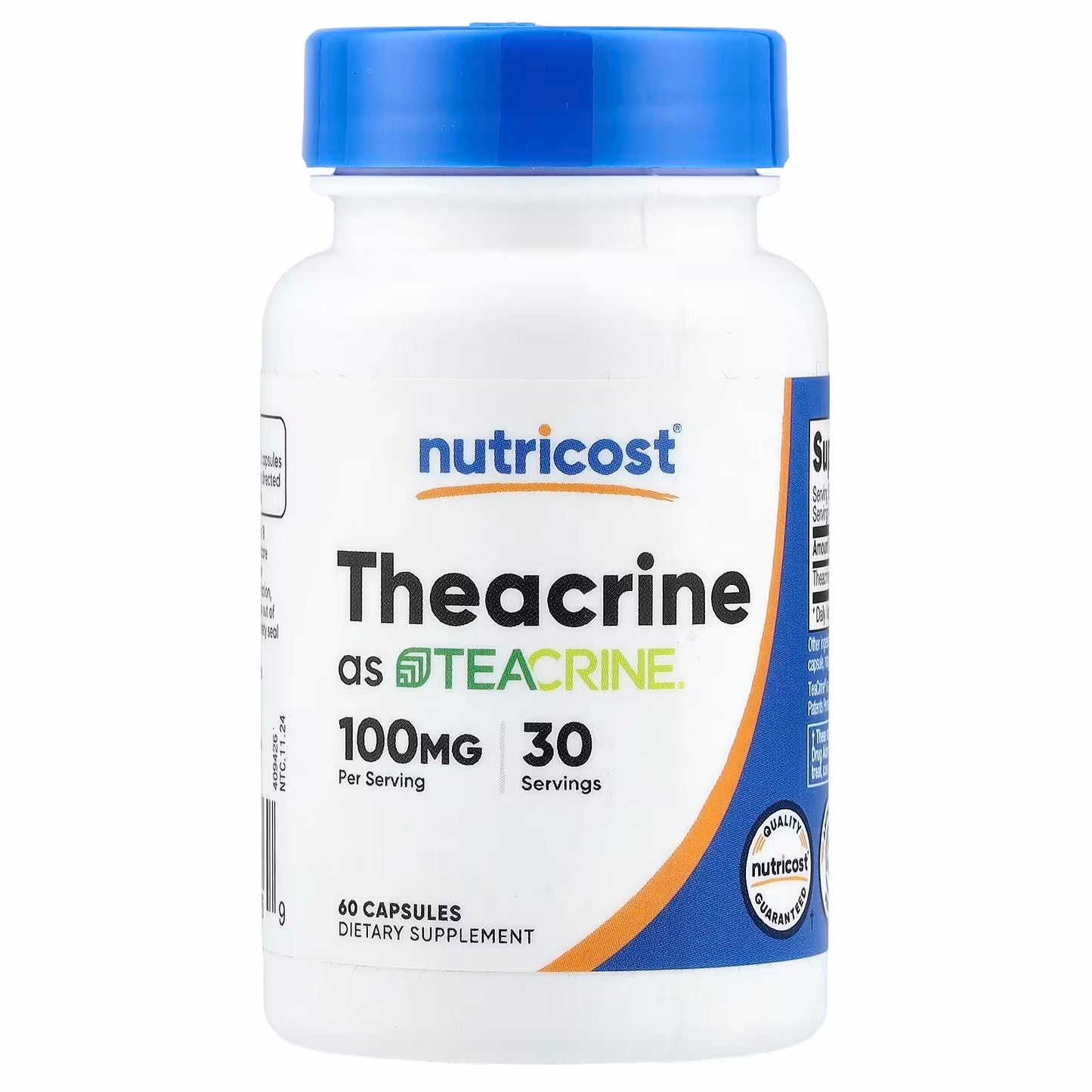 Nutricost Theacrine as Teacrine®, 60 Caps (50 mg per capsule )