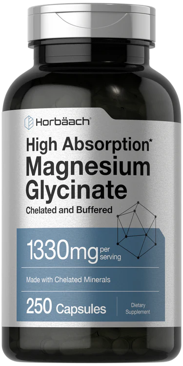 Horbaach MAGNESIUM GLYCINATE 1330MG PER SERVING | 250 CAPSULES
