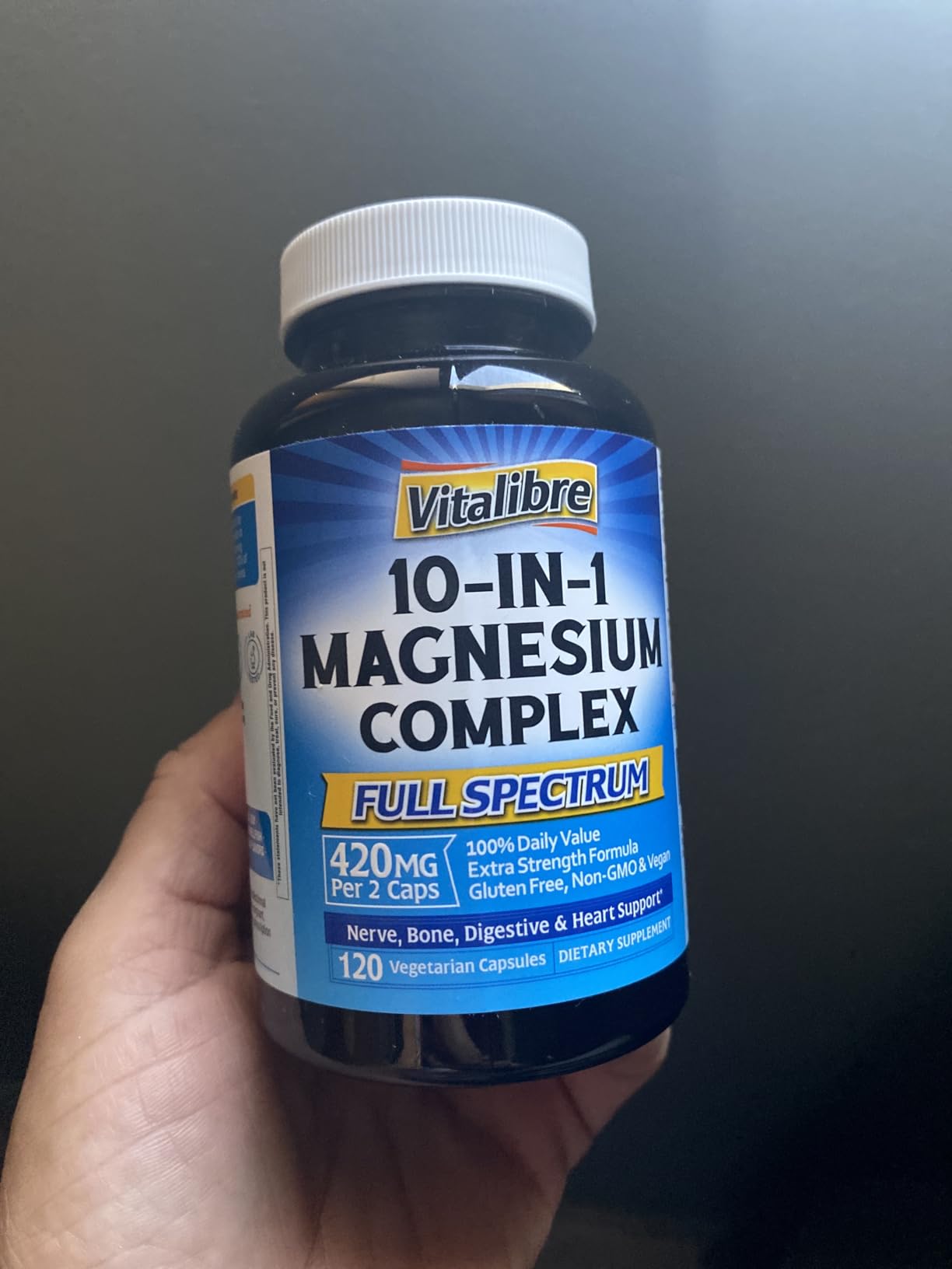 The Vitalibre 10 in 1 Magnesium Complex 120 capsules