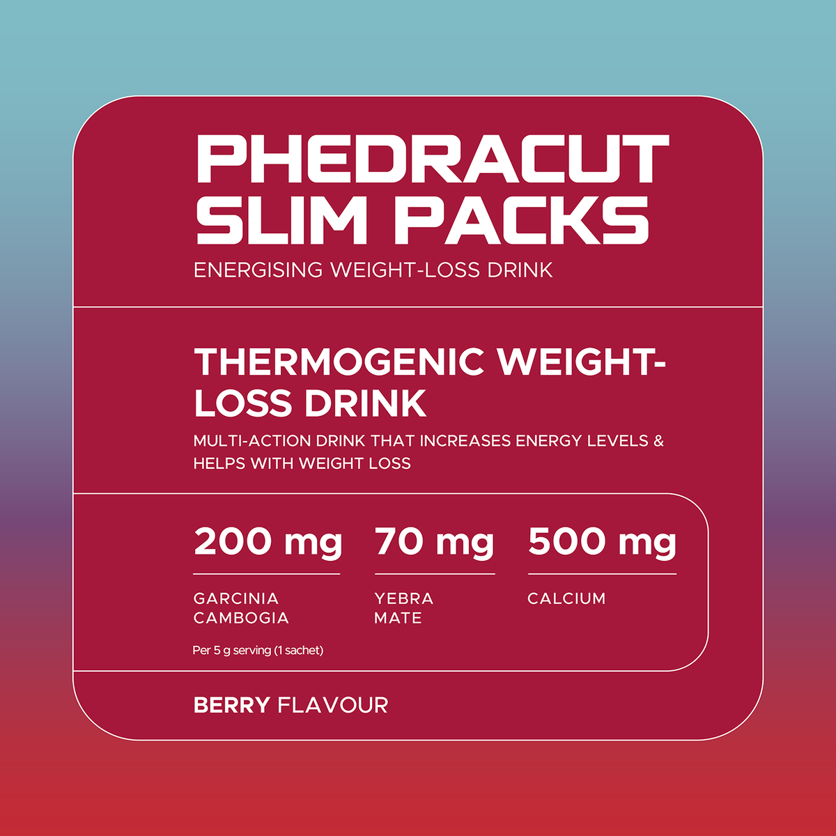 Phedra Cut slimpacks helps you lose weight 20 sachets