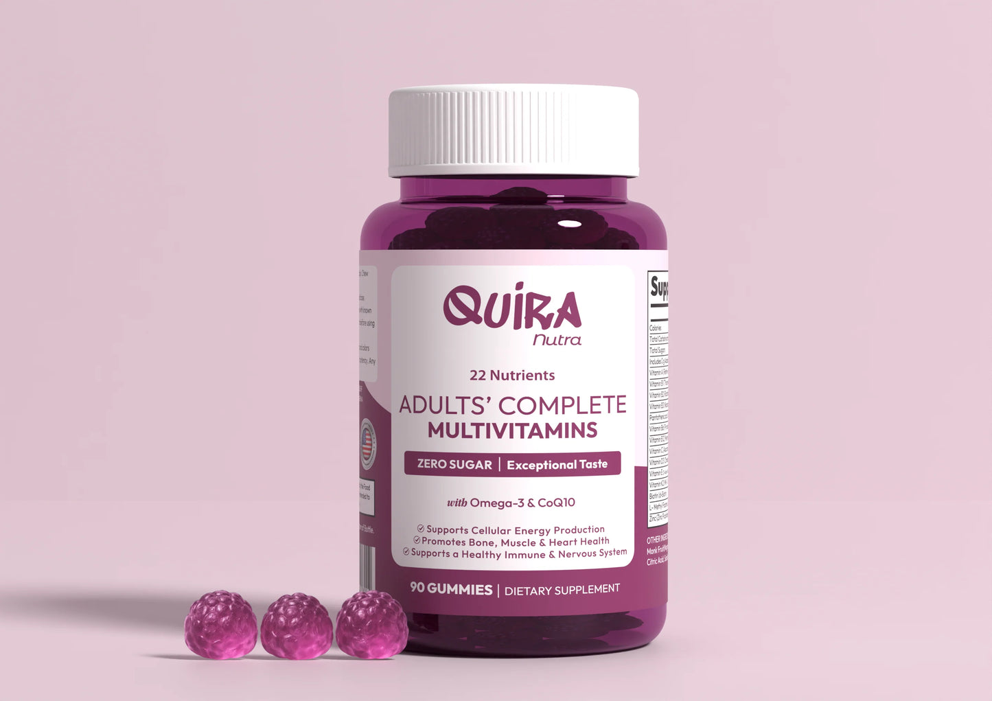 Quira Zero Sugar Adults’ Multivitamin Gummies