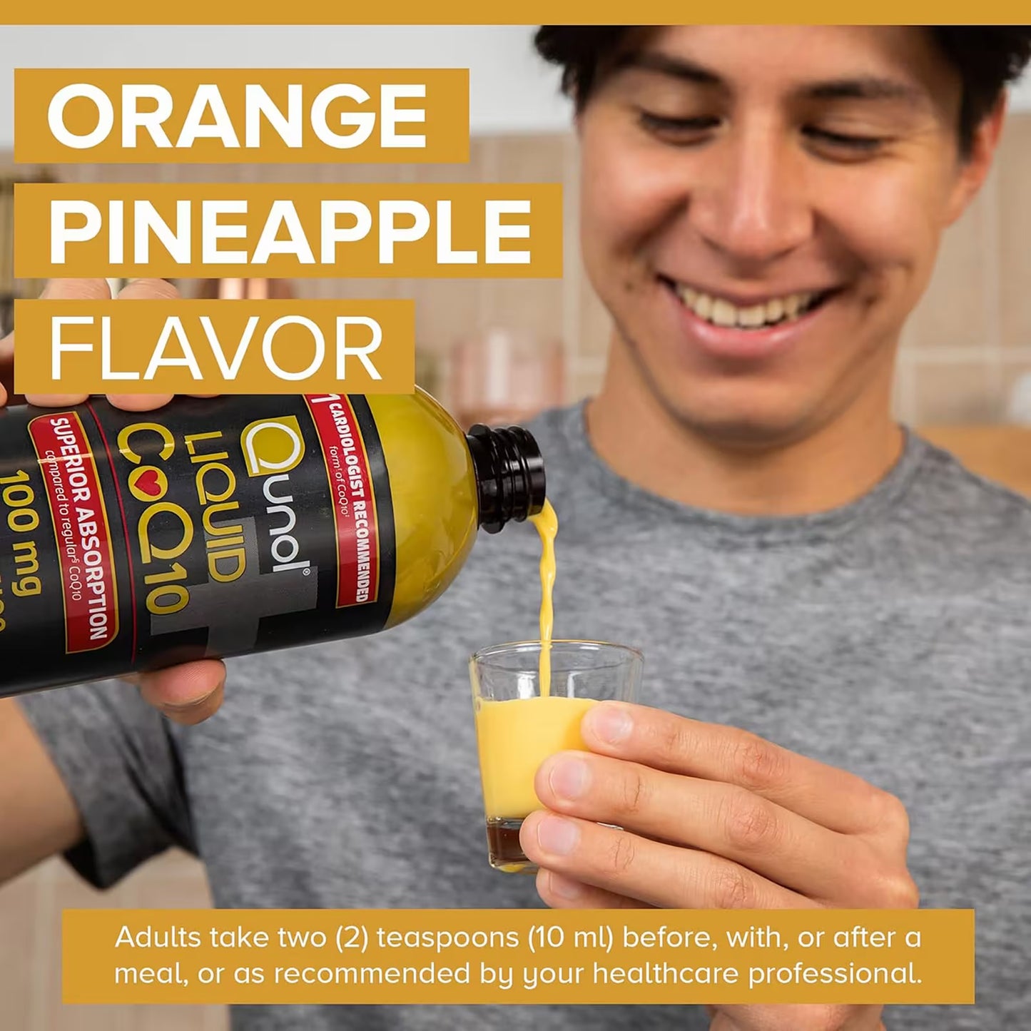 Qunol Liquid CoQ10, Orange Pineapple, 20.3 fl oz (600 ml)