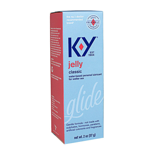 KY Jelly packaging on a white background