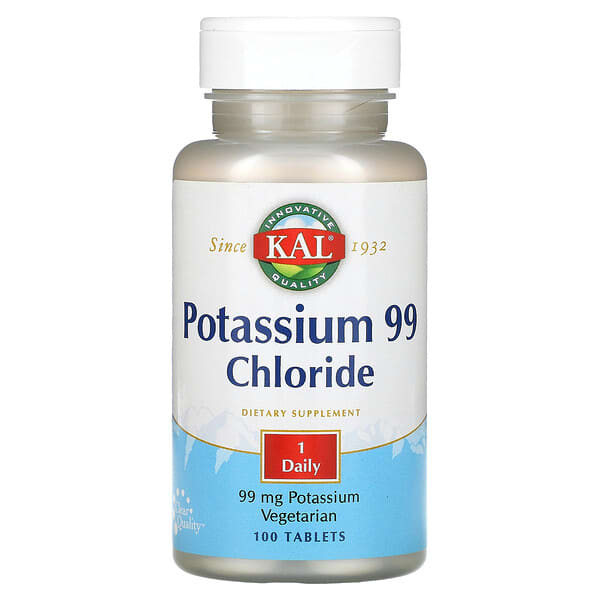 Kal, Potassium 99 Chlorure, 99 mg, 100 comprimés