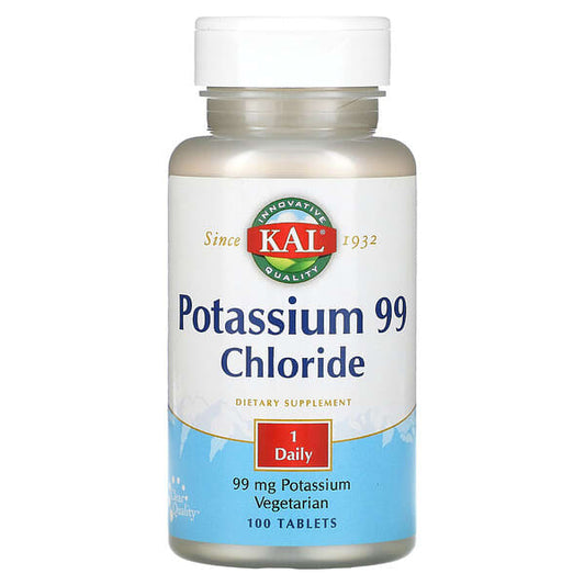 Kal, Potassium 99 Chloride, 99 Mg, 100 Tablets