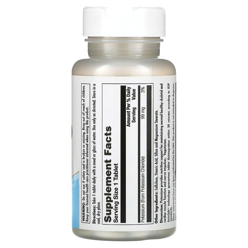 Kal, Potassium 99 Chlorure, 99 mg, 100 comprimés