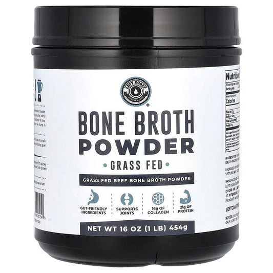 Left Coast Performance, Bone Broth Powder, Beef, (454 G)
