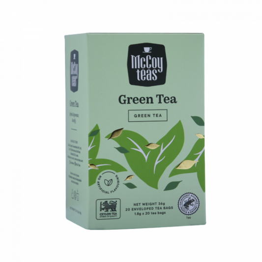 Maccoy Thé vert Rafraîchissant, Rajeunissant, Revitalisant 20 sachets de thé