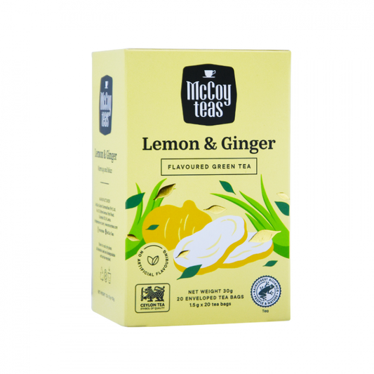 Infusion de thé Maccoy Citron Gingembre Immunité 20 sachets