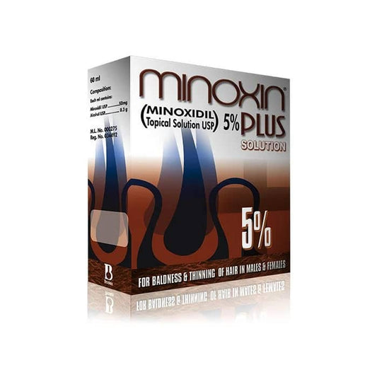 Minoxin Plus Solution 5% Pour La Calvitie, La Chute De Cheveux Et L'Amincissement Des Cheveux Chez L'Homme et La Femme