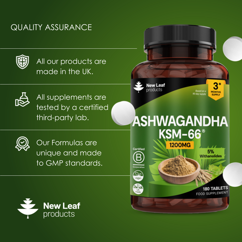 Nouveaux comprimés Ashwagandha KSM-66, 180 unités
Cure de 3 mois