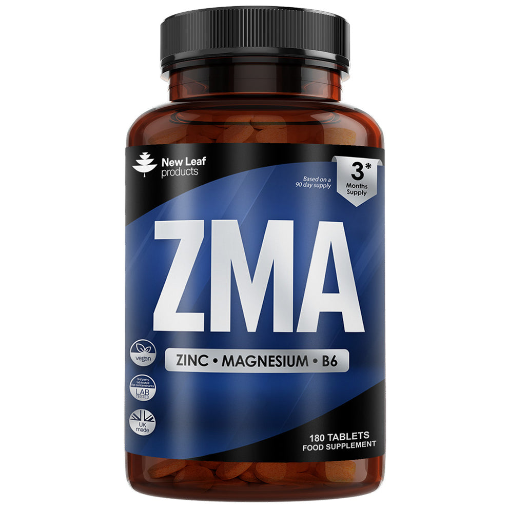 New leaf Zinc Magnésium Vitamine B6 ZMA Comprimés
3 mois de traitement