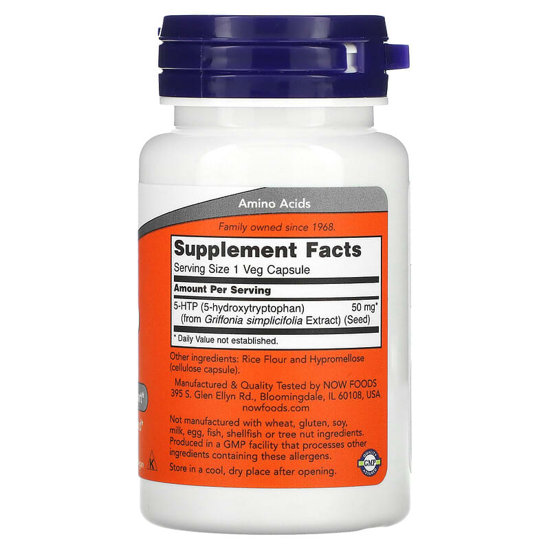 Supplement bottle with orange label on a white background