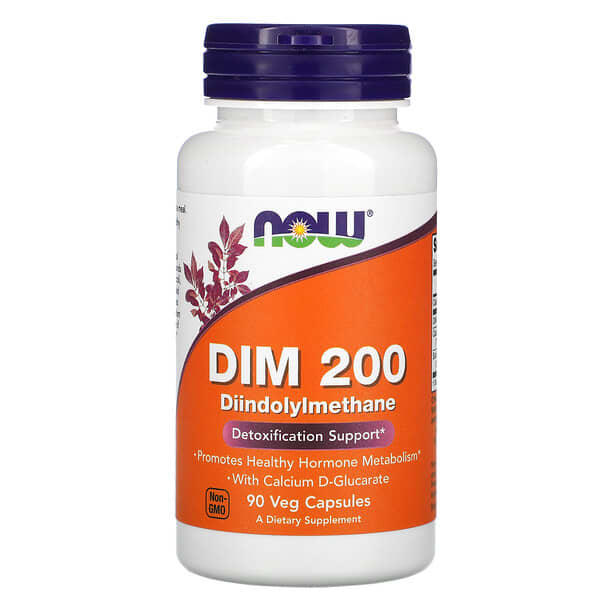 NOW Foods, DIM 200, 90 Veg Capsules Detoxification