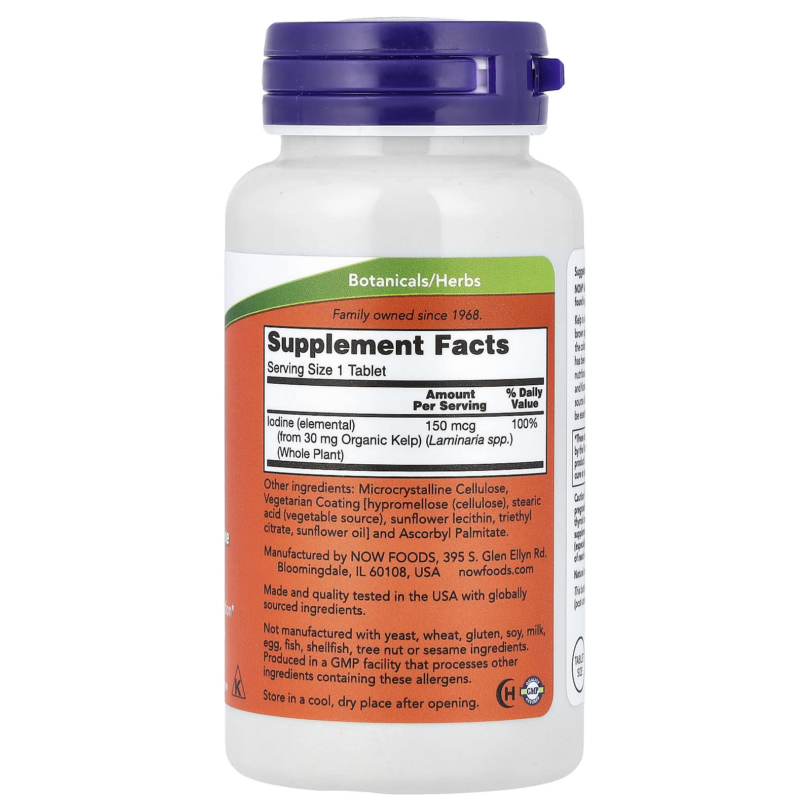 Supplement bottle with label showing 'Supplement Facts' on a white background