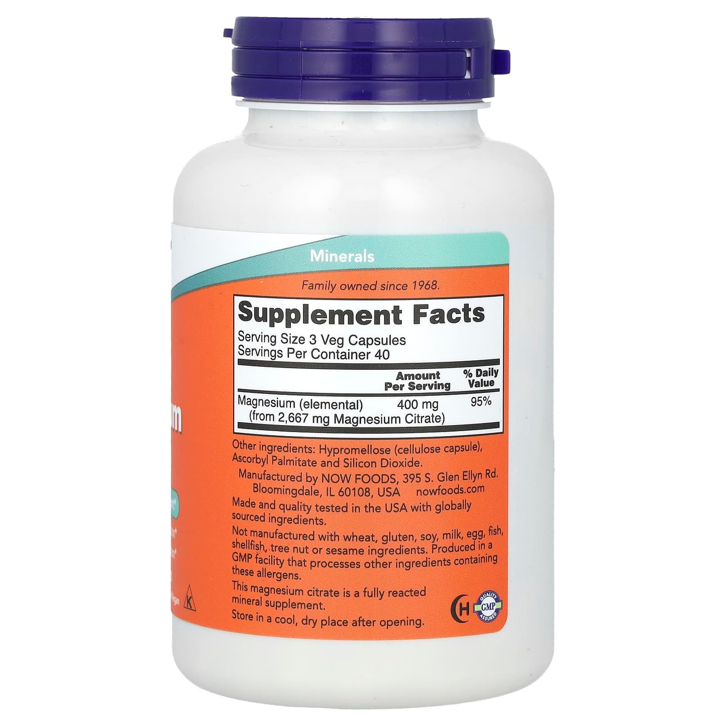 Supplement bottle with label showing 'Supplement Facts' on a white background