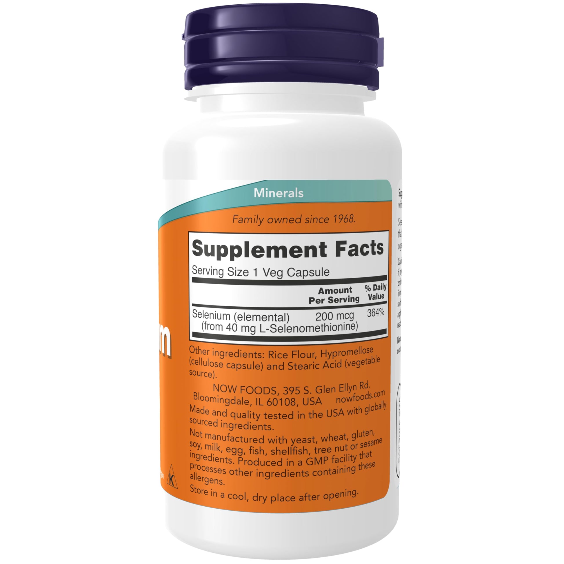 Supplement bottle with 'Supplement Facts' label on a white background