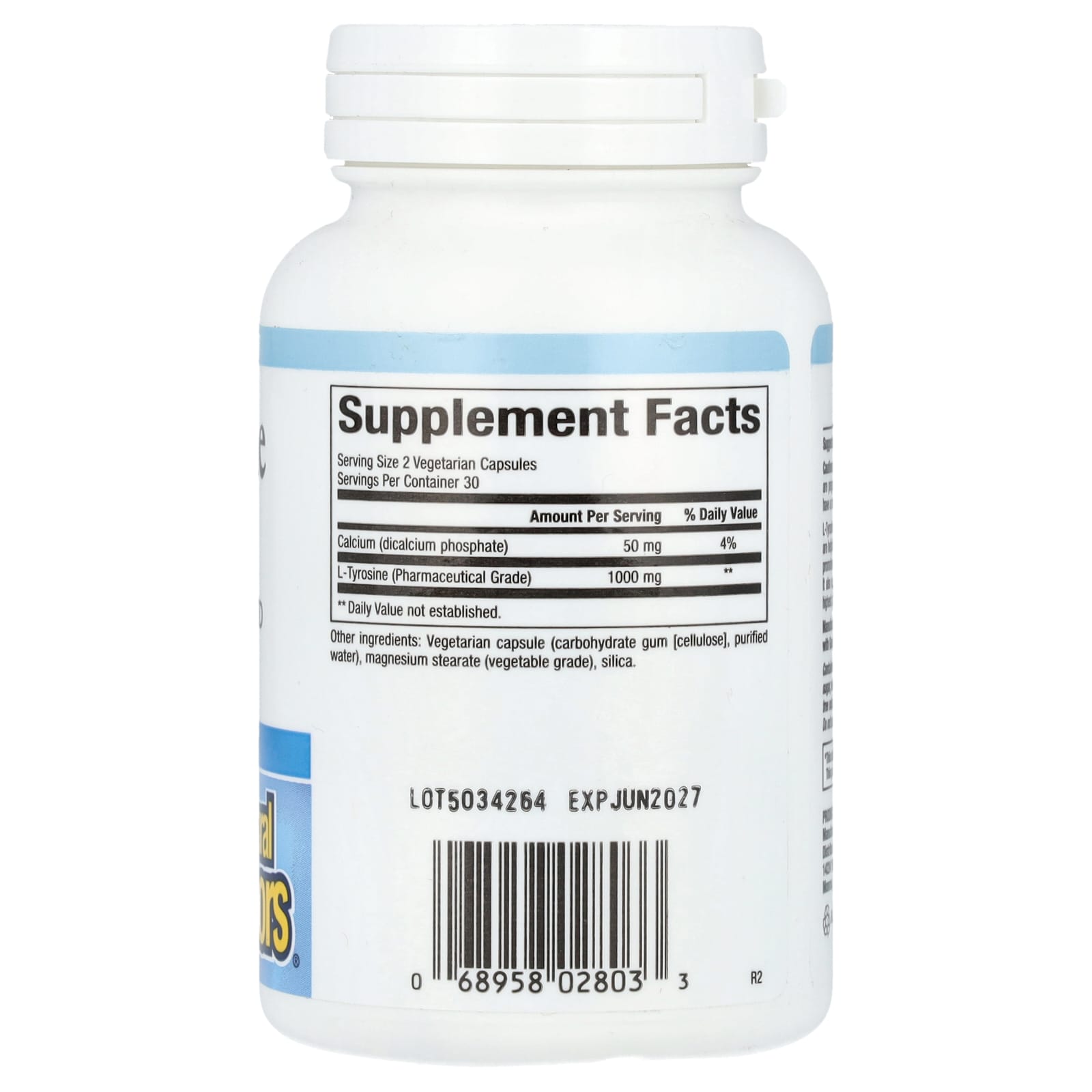Supplement bottle with 'Supplement Facts' label on a white background