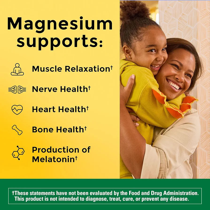 Nature Made Magnesium L-Threonate with Vitamin C & Vitamin D3,  90 Capsules, 30 Day Supply