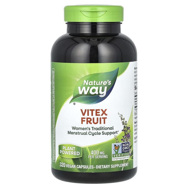 Nature's Way, Vitex Fruit, 400 mg, 320 Vegan Capsules