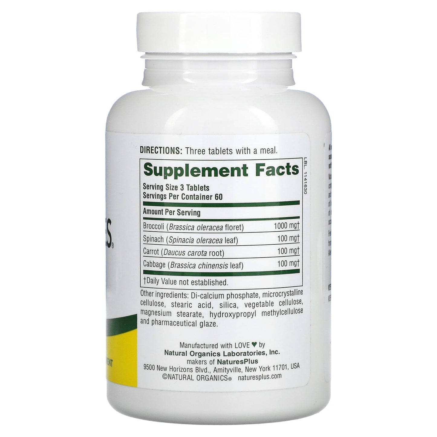 Naturesplus, Mixed Vegetables, 180 Tablets