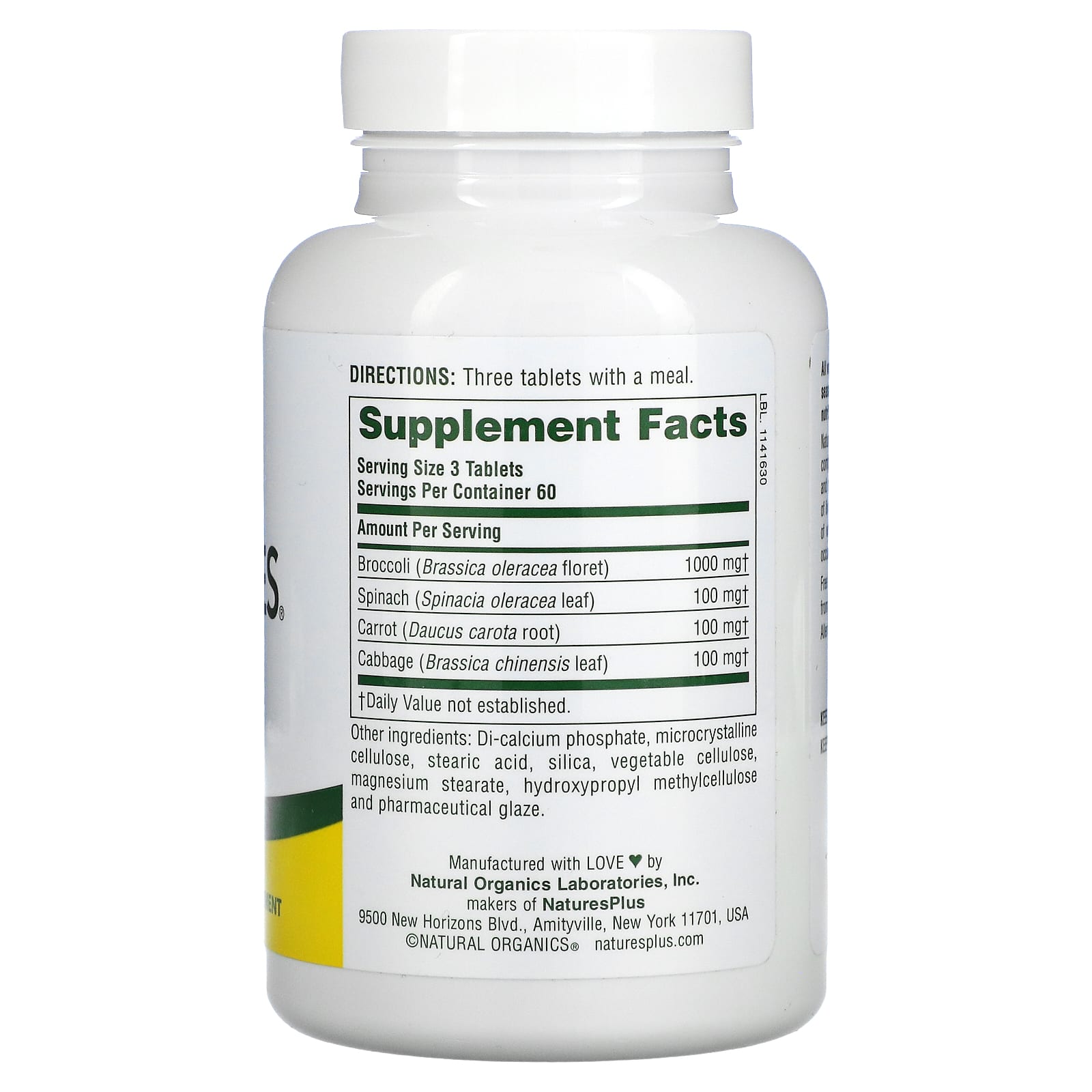 Naturesplus, Mixed Vegetables, 180 Tablets