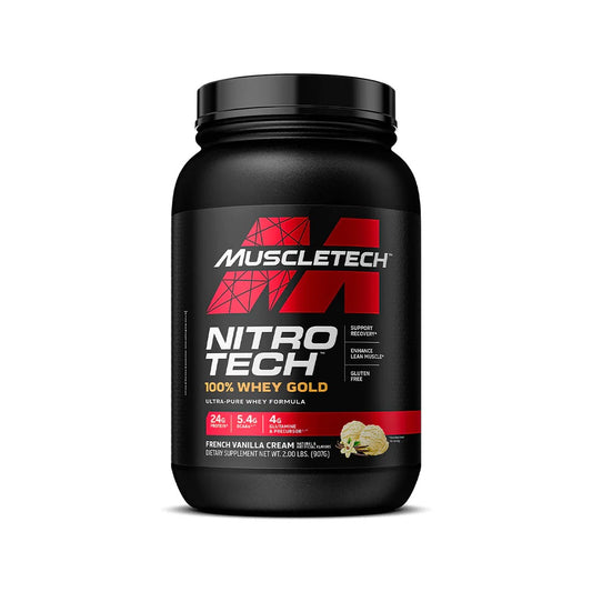 Muscletech Nitro Tech Whey Gold, Crème Vanille Française 2 lb