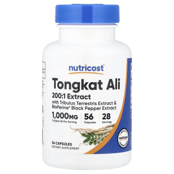 Nutricost, Tongkat Ali, 1 000 mg, 56 Capsules (500 mg par capsule)