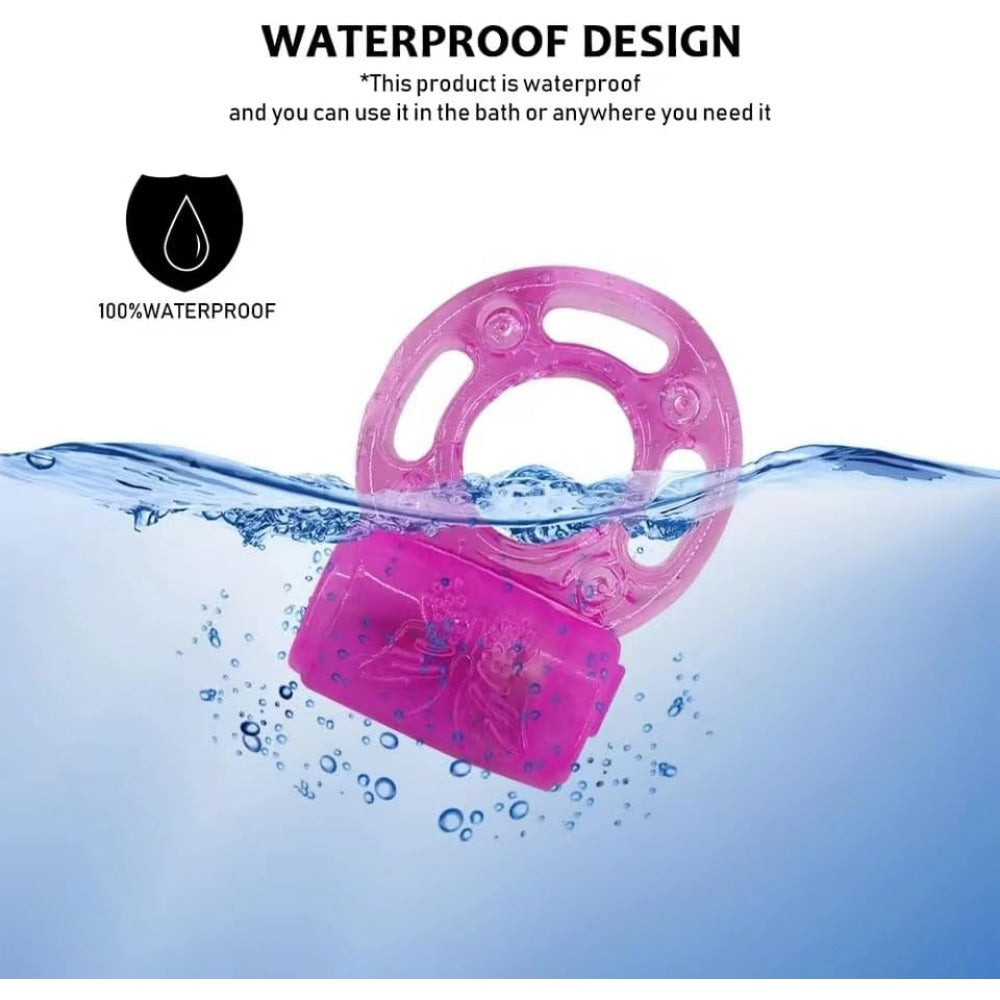 Pink Vibrating Cock Ring 1 Piece