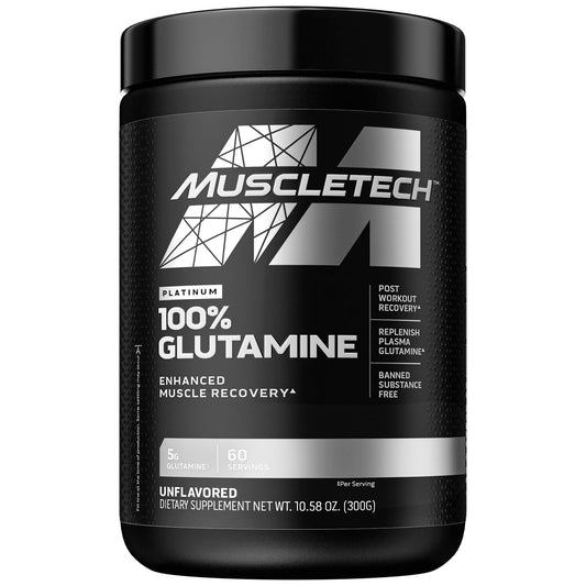 Platinum 100% Glutamine Powder Unflavored Amino 60 Servings