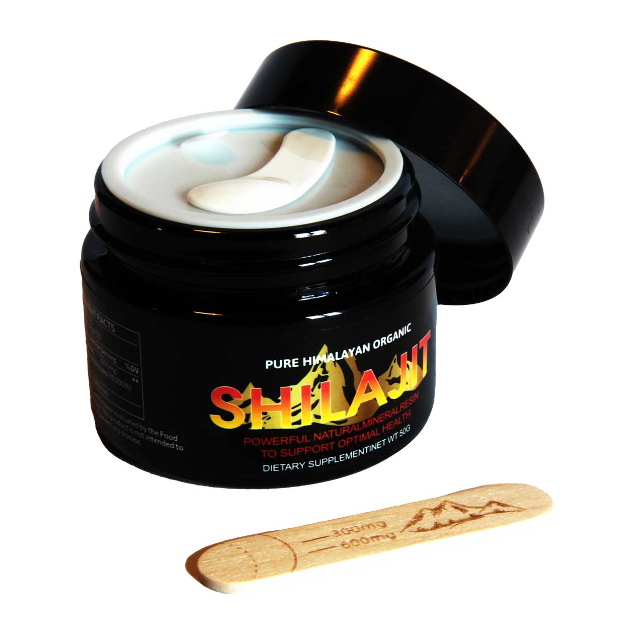 Pure Himalayan Organic Shilajit Resin Fulvic Acid Lab Tested Vegan 100% Pure 50g