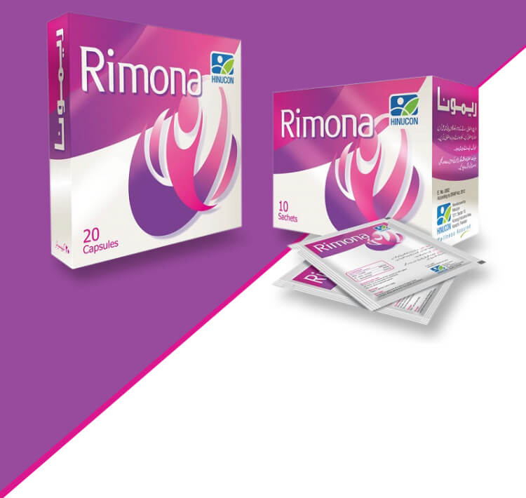 Rimona product packaging on a purple and white background