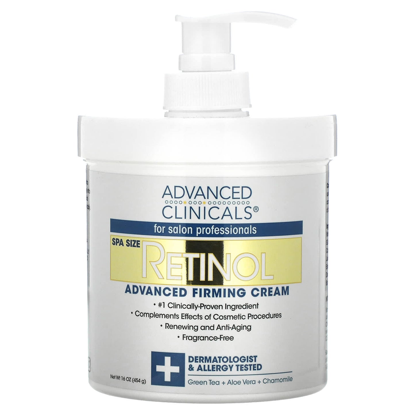 Advanced Clinicals Retinol Advanced Firming Cream bottle on a white background