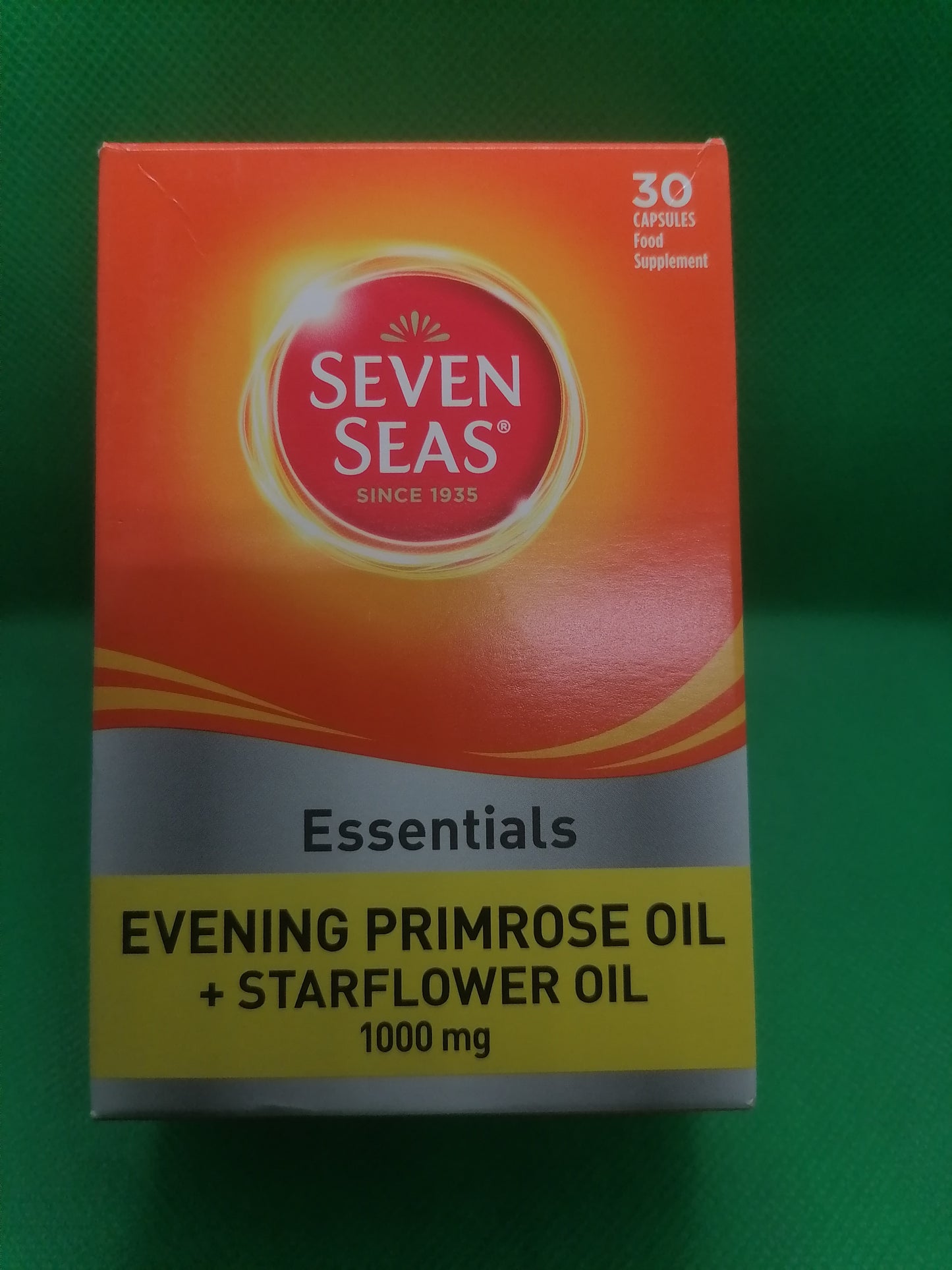 Huile d'Onagre + Bourrache Seven Seas 1000mg, 30 Gélules