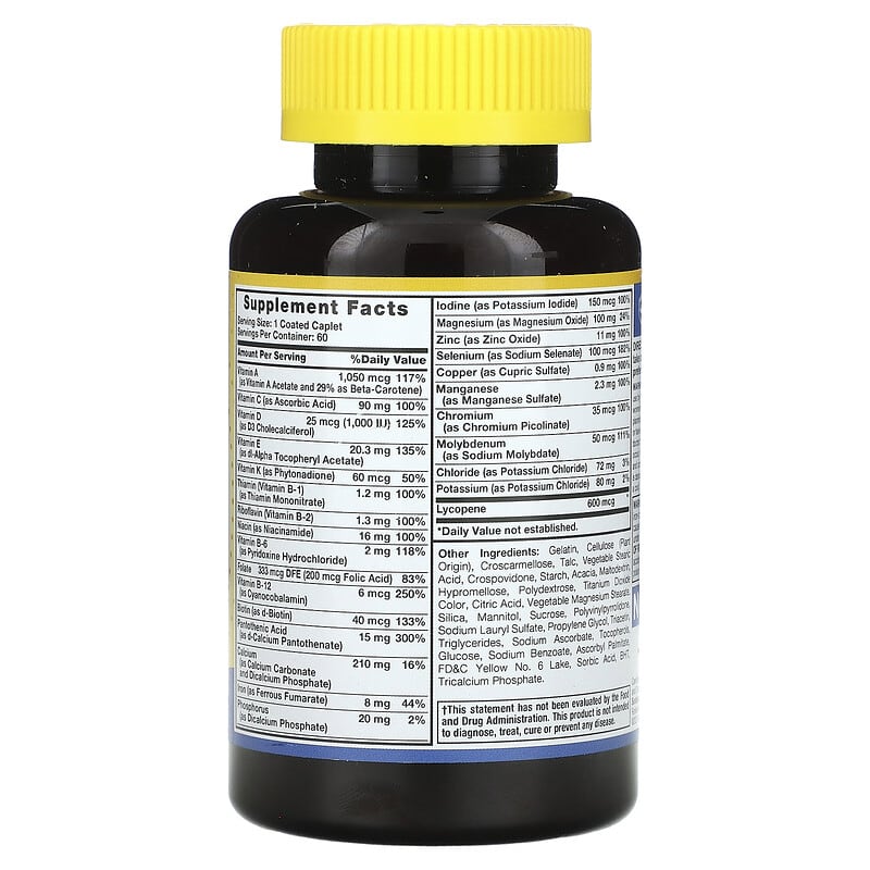Bottle of Sundance ABC Complete Men's Multivitamin on a white background