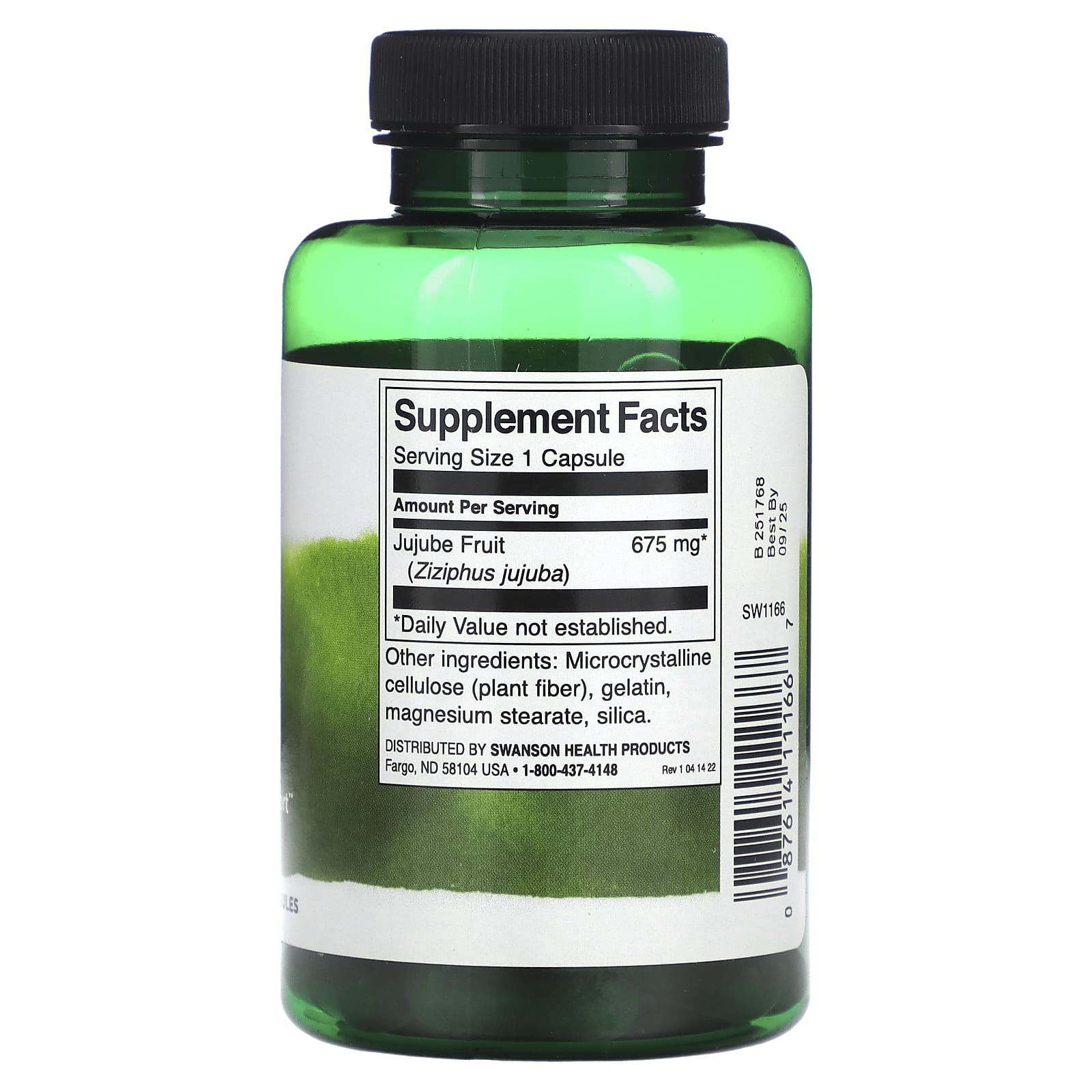 Supplement bottle with label showing 'Supplement Facts' on a white background